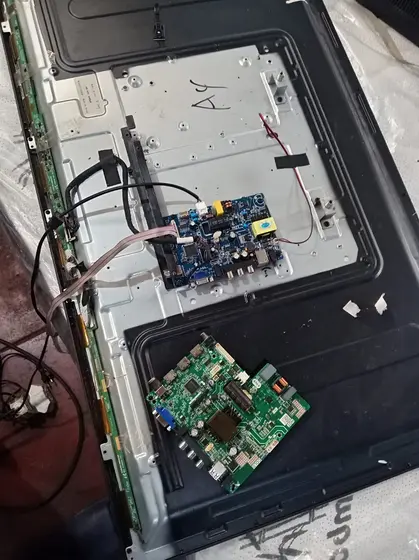 Panel-level TV repair on the bench